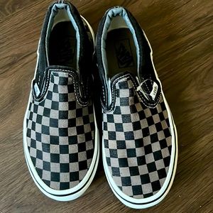 Black and Grey Vans Boys Size 3